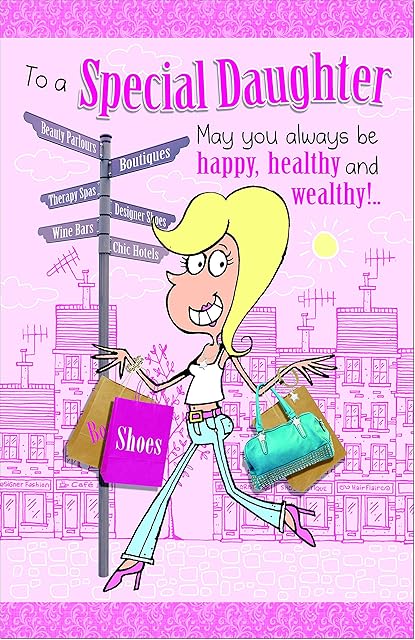 doodlecards Funny Daughter Birthday Card - Medium
