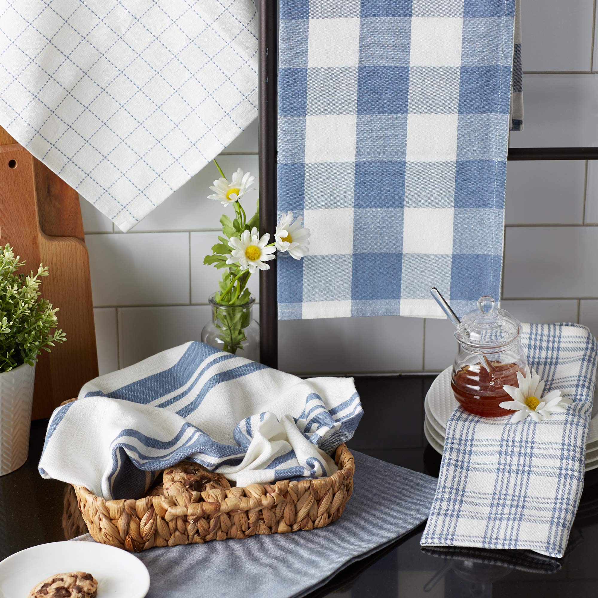 DII Lemon Bliss Geschirrtuch Set - 4 Stück 100% Baumwolle 45,7x71,1 Cm