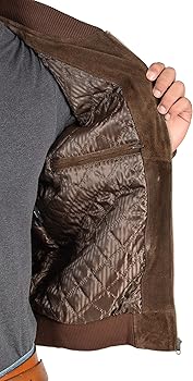 Blouson Bomber Weatherproof Micro Daim Marron Clair - Taille M - Vintage Années 90