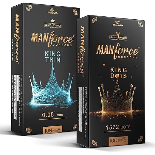 Manforce King Dots Extra Dotted Condoms 10 Pieces