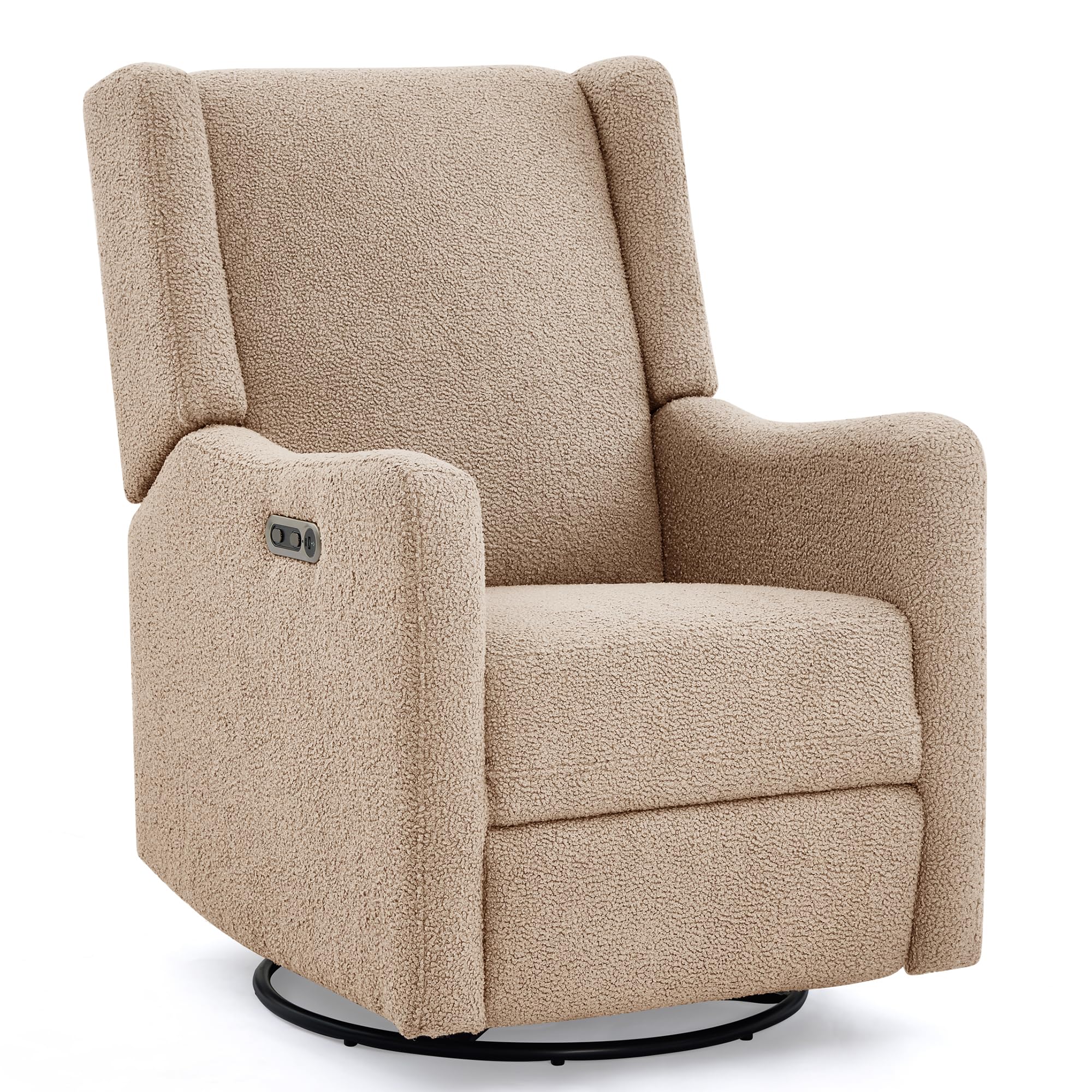Delta Children Mercer Electronic Power Recliner and Swivel Glider with USB-A and Type-C Ports - Greenguard Gold Certified - Stain-Resistant