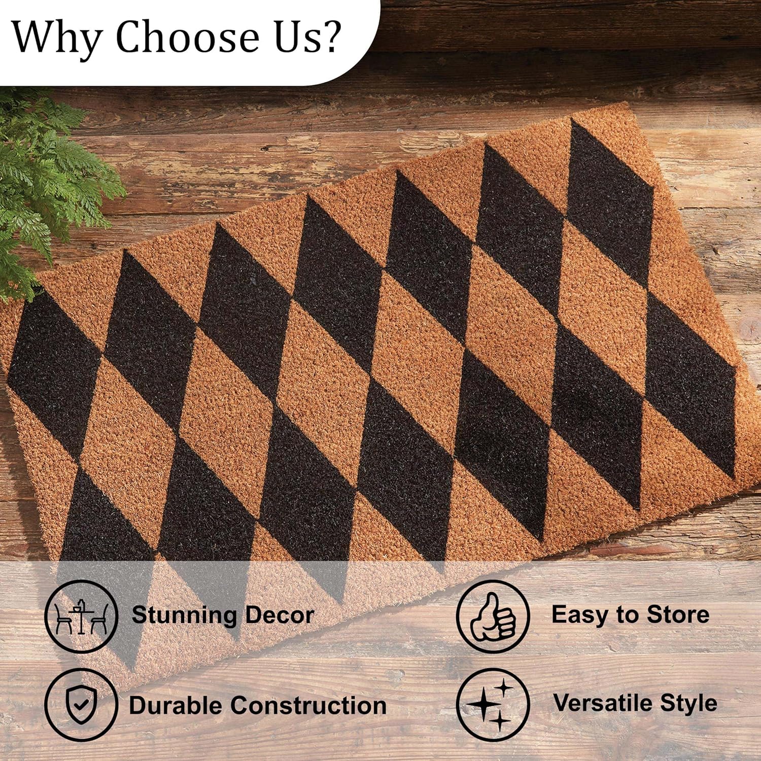 Split P Harlequin Doormat 1'6''x2'6''