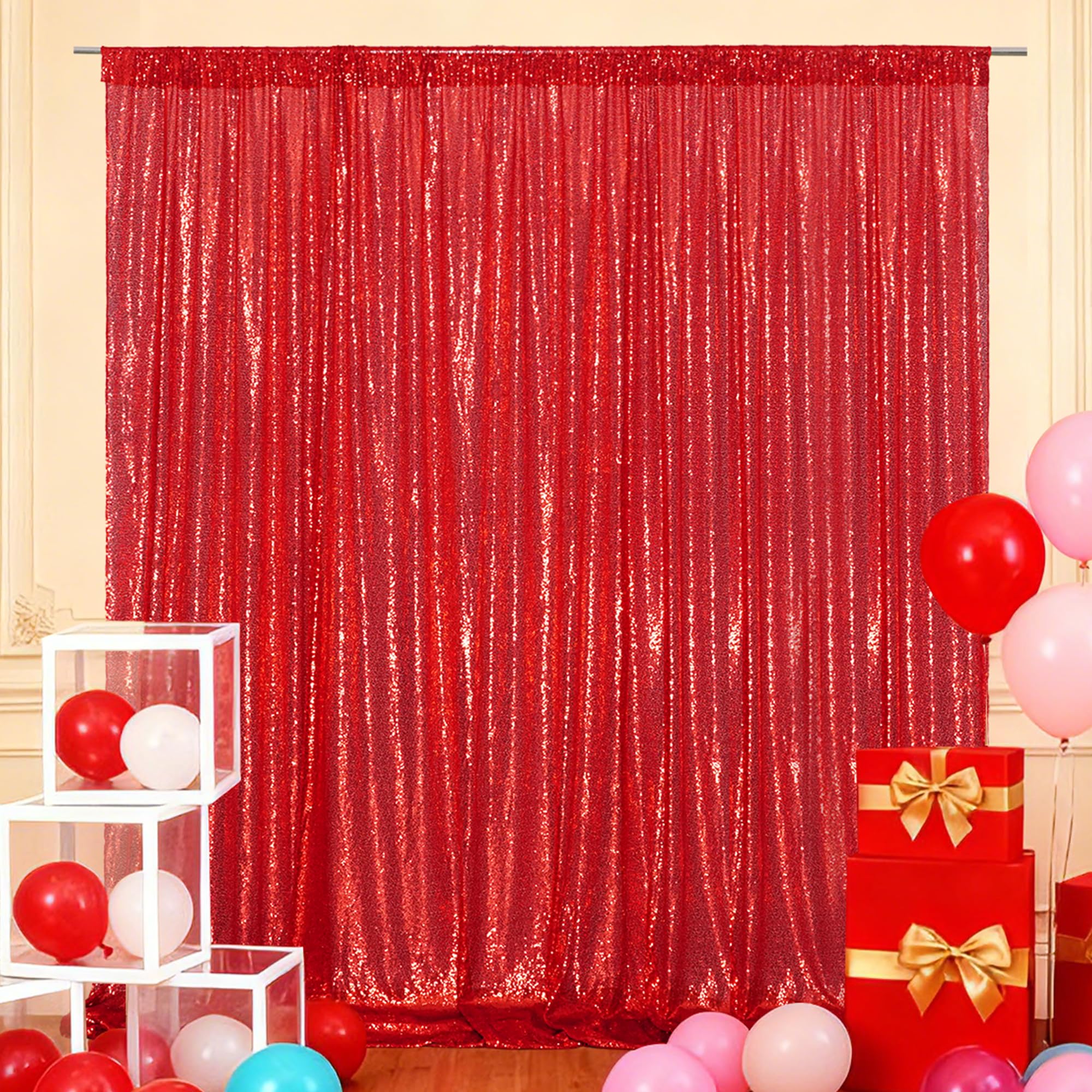 Sequin Backdrop 183x243cm Iridescent Shinny Sequin Photography Backdrop Party Prom Wedding Youtobe Banquet Photo Background (6x8 feet) — view 105