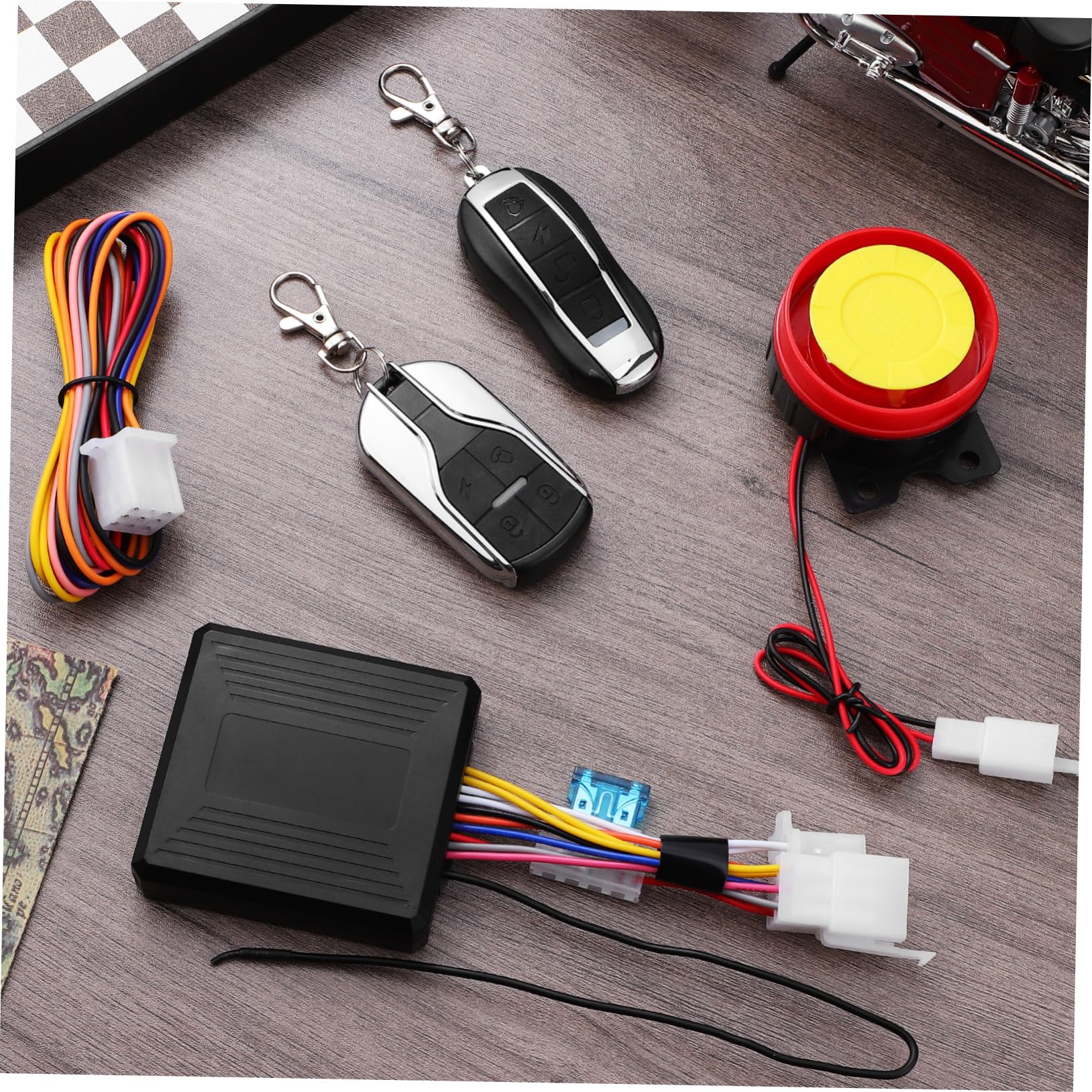 Antifurto per Moto 12v in Abs 2 Telecomandi, Avvio Motore Remoto, Altoparlante Potente e Sicurezza Migliorata per Scooter
