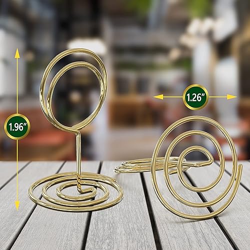 Miniatura 9 de Números de mesa negros del 1 al 30 con letras doradas y 30 soportes dorados para números de mesa