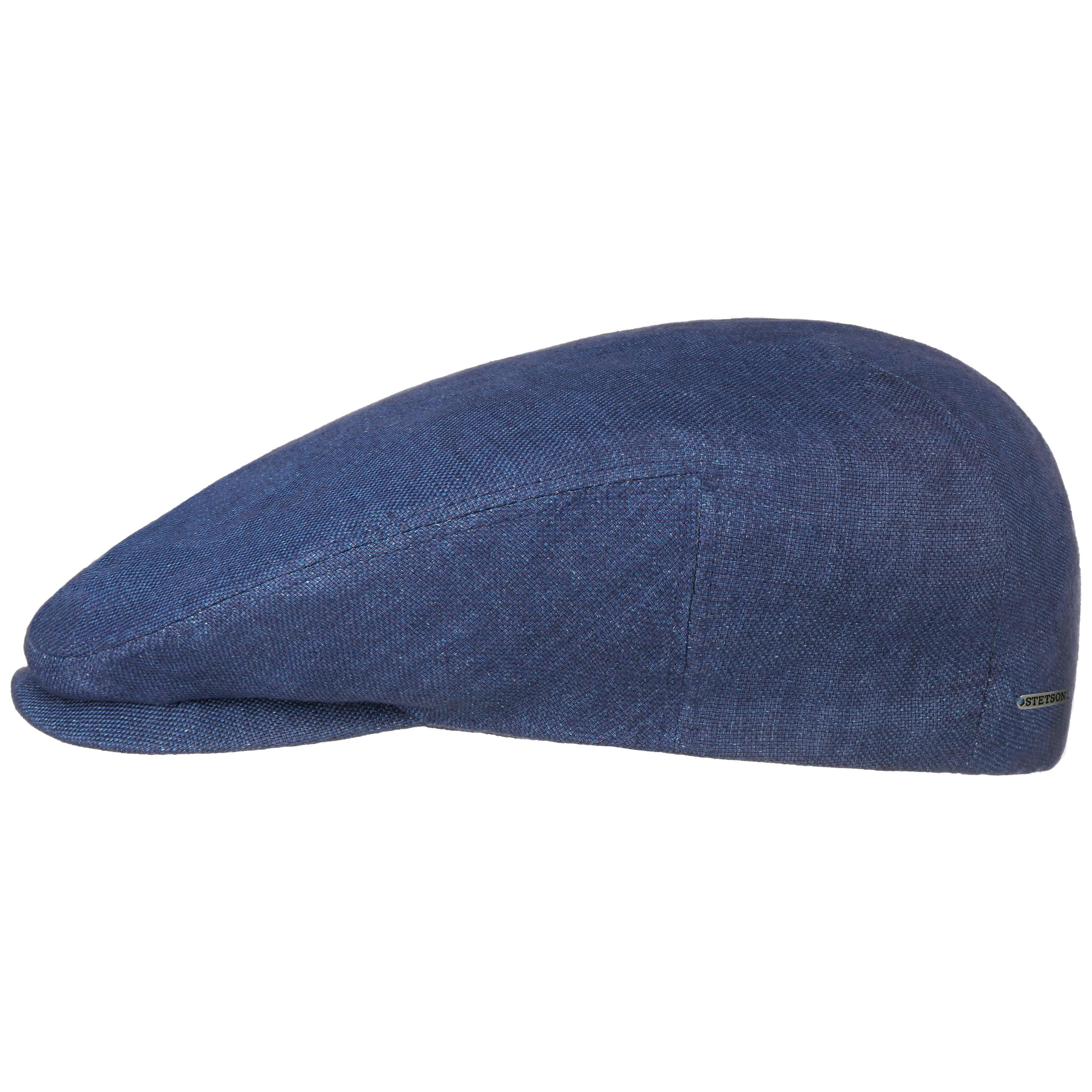 Stetson Just Linen Flatcap Schirmmütze Uni einfarbig Made in EU Damen und Herren Frühling Sommer