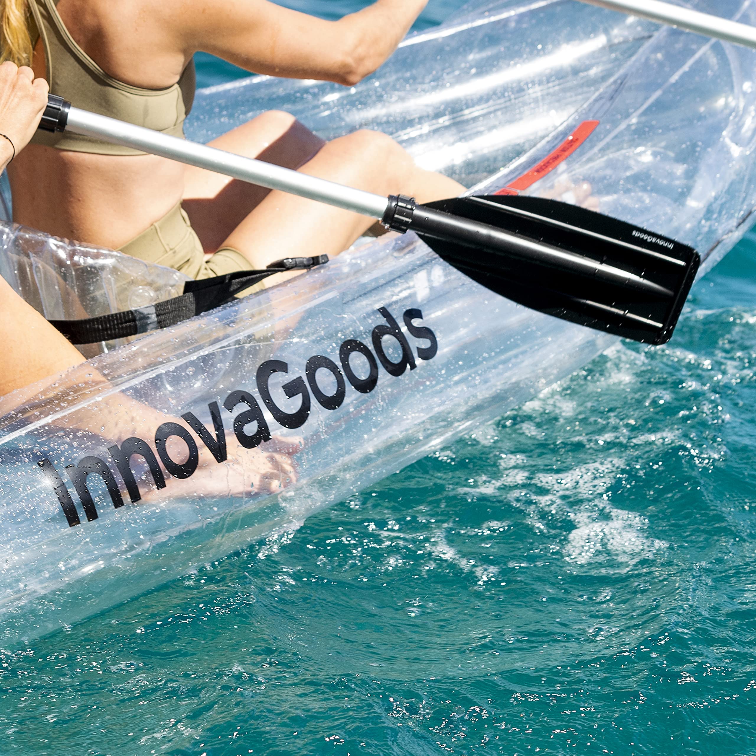 Paros InnovaGoods Kayak hinchable transparente 312 cm 2 plazas
