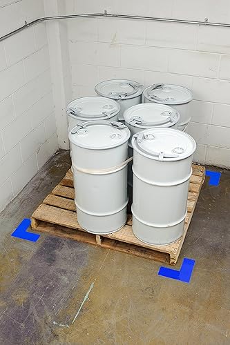 Miniatura 9 de Brady ToughStripe cinta de marcado para piso con forma de L no abrasiva, Rojo, 20