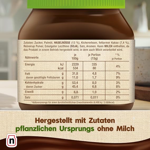 Nutella Plant-Based Hazelnut & Chocolate Spread 350g