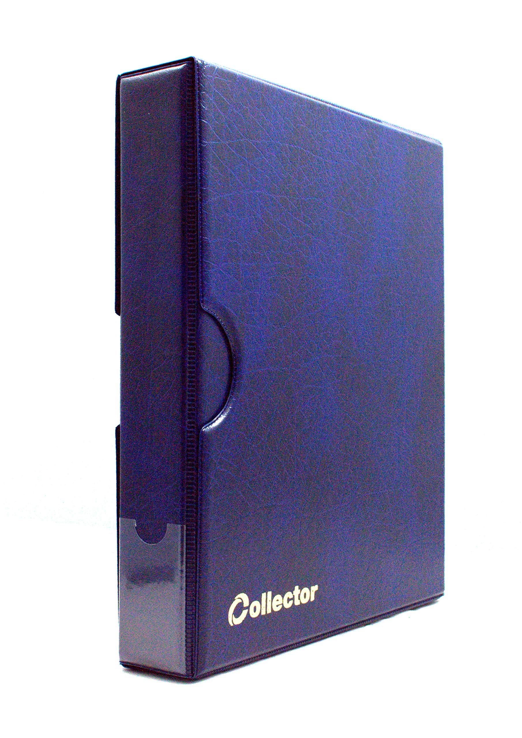 COLLECTOR - Album con custodia per banconote, 10 pagine e 10 divisori, capacità molto ampia (Blu)