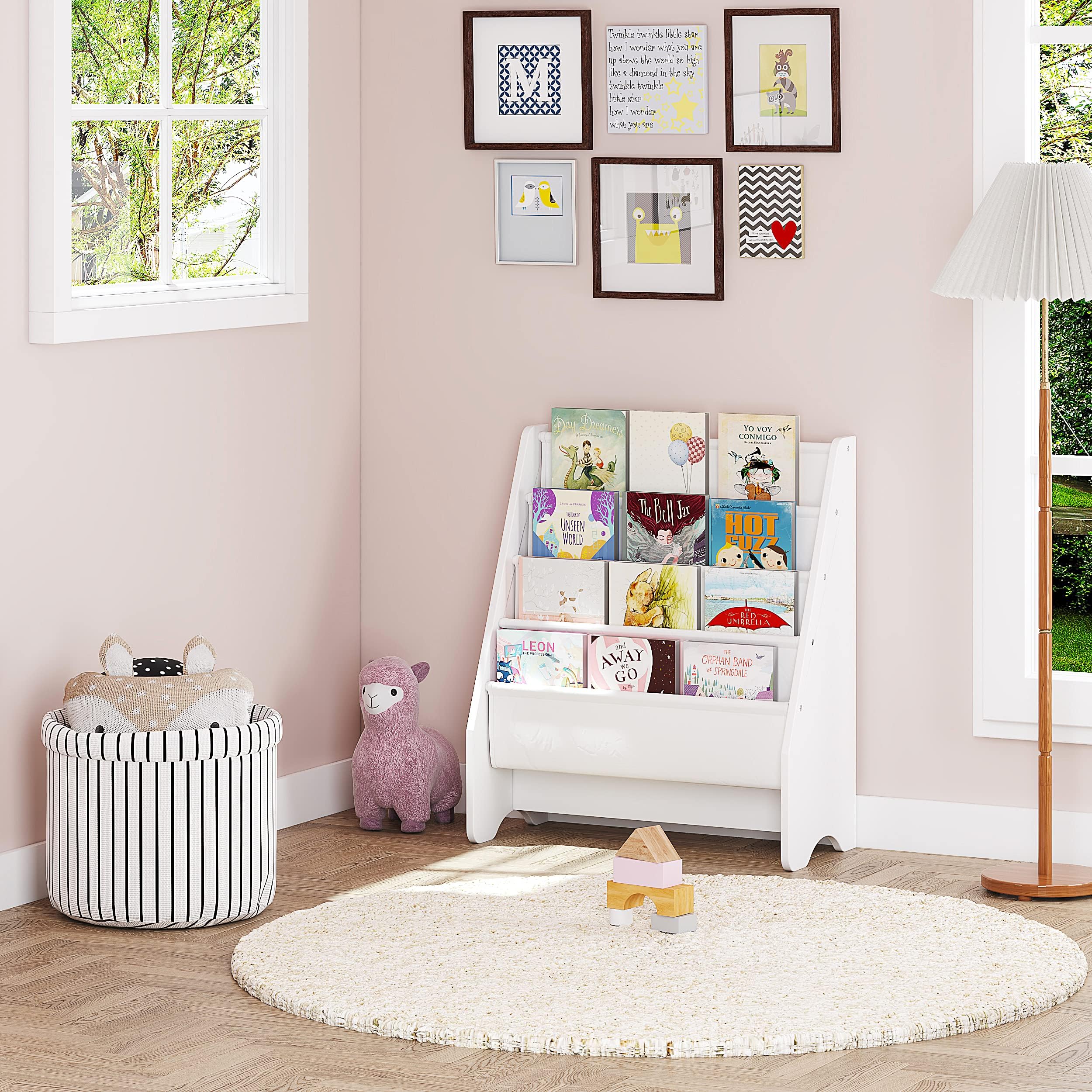 Snapklik.com : Kids Bookshelf Storage, Book Shelf For Kids Rooms, 4 ...