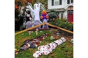 Liliful Halloween Decorations Outdoor Death Victim Props Scary Fake Body Bag Halloween...