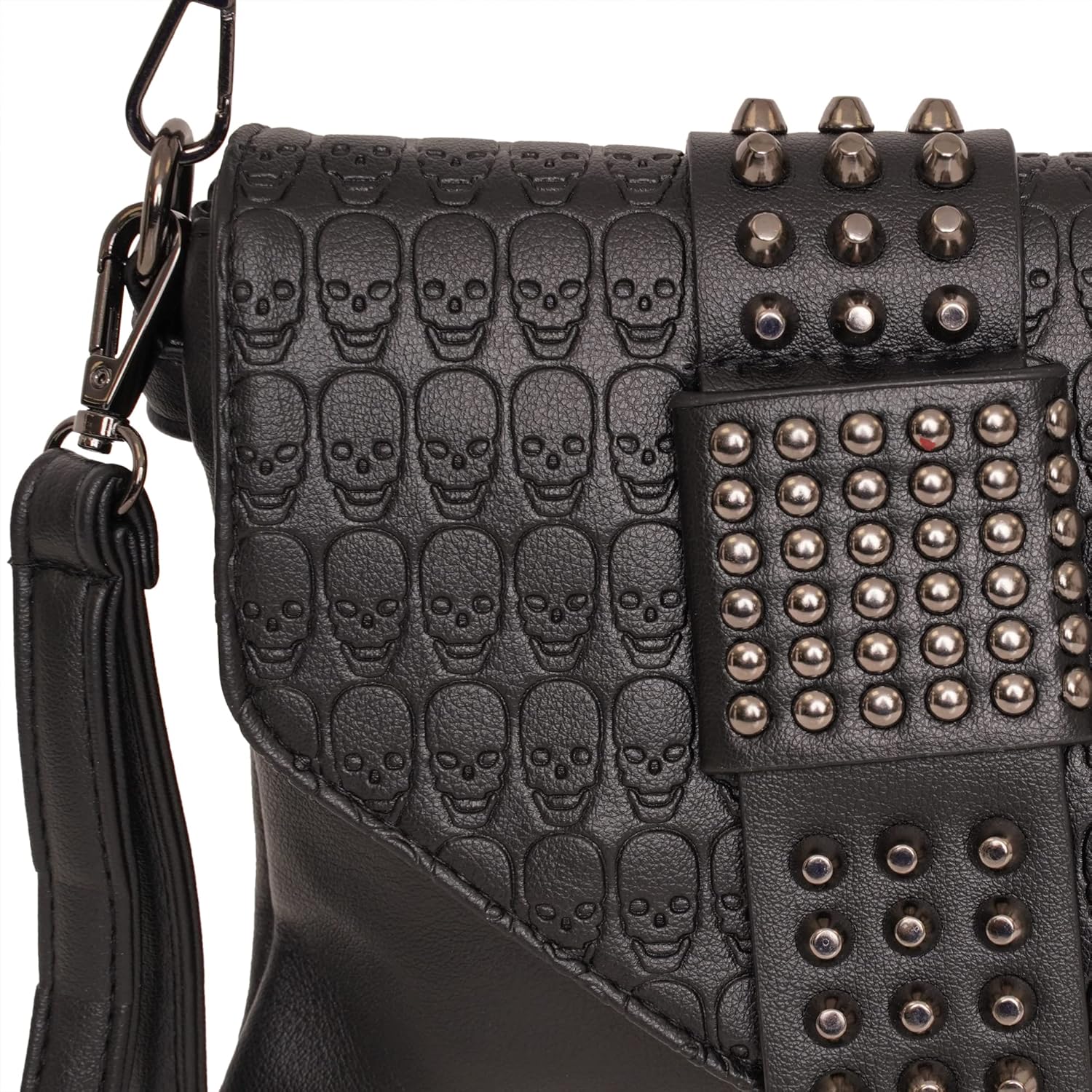 Ro Rox Sia Crossbody Bag Skull Goth Punk Studded Gothic Handbag