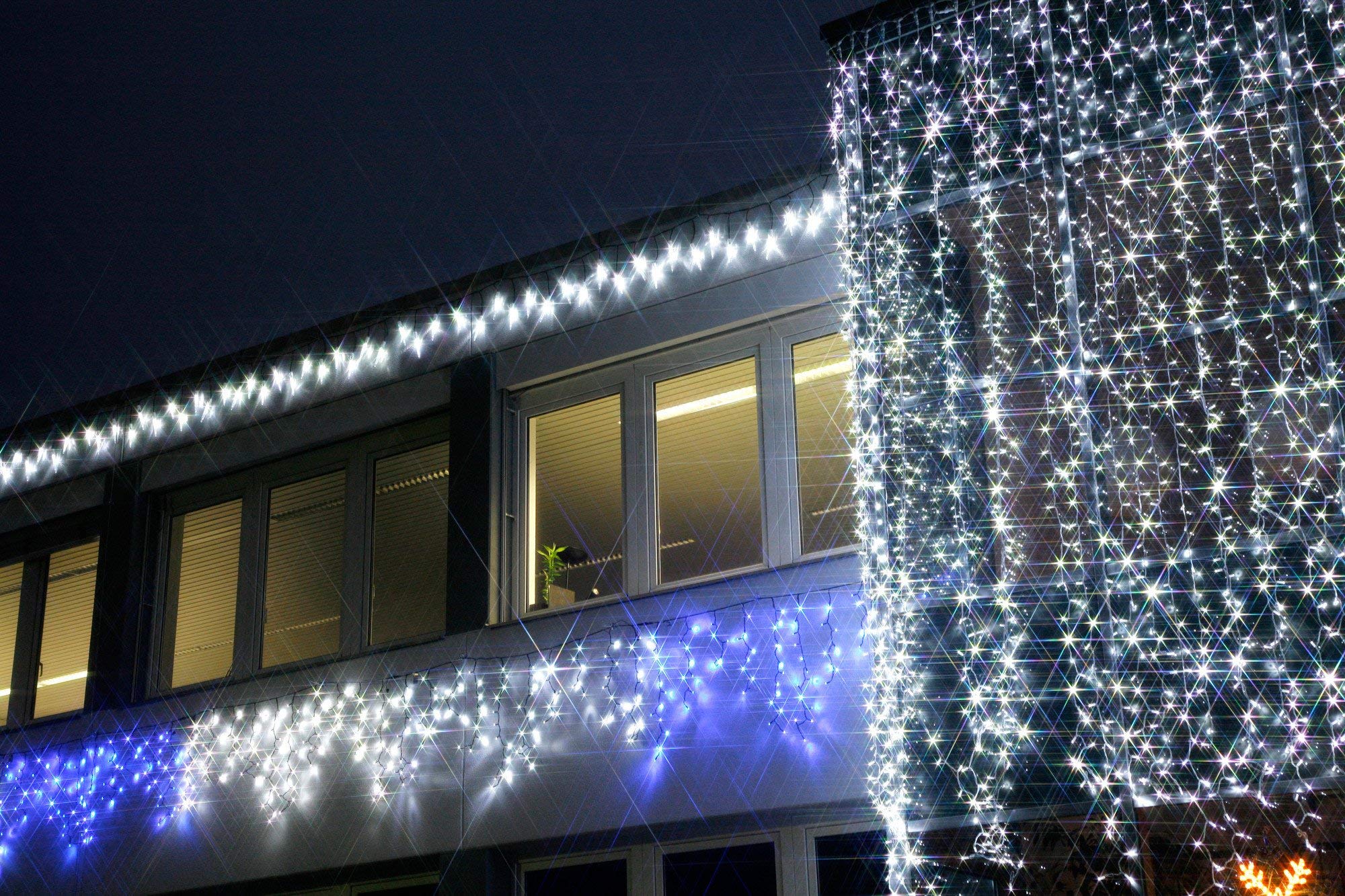 System LED 465-51-14 Extra Rideau lumineux LED Multicolore 100 x 400 cm