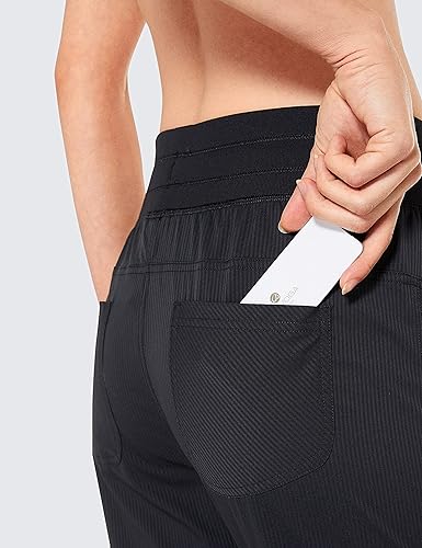 Miniatura 3 de CRZ YOGA Pantalones casuales de 78 para mujer de 27 pulgadas, ligeros, para entrenamiento, al aire libre, pista atlética, viajes, descanso