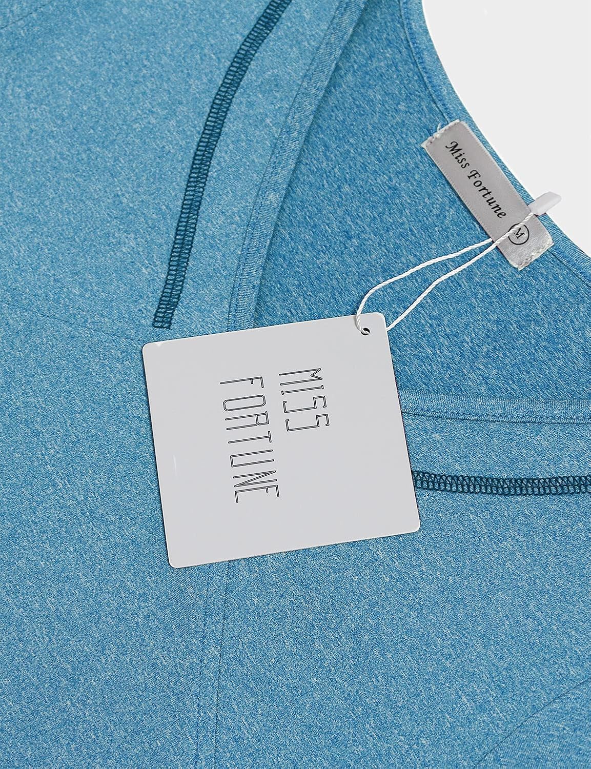 MISS FORTUNE Womens Fast Dry Yoga Tops Workout Clothes - Image 3