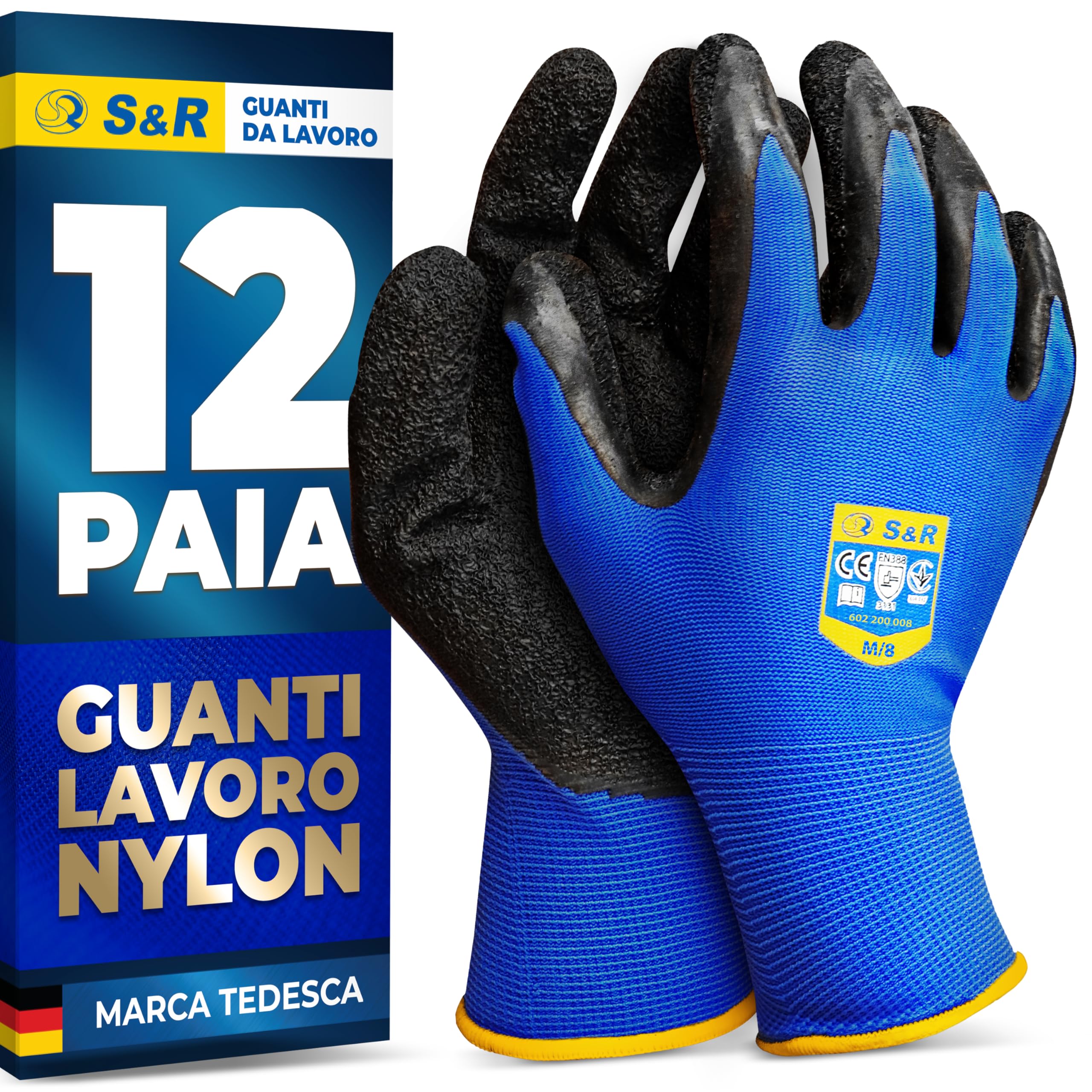 Covent PU NERO Guanti da lavoro da uomo taglia 10 (set da