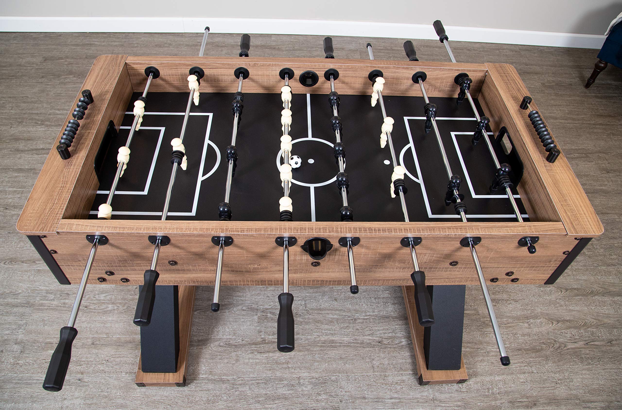 Hathaway Excalibur 54-in Competition Foosball Table, Arcade Table Soccer, Perfect for Family Game or Recreation Rooms, Includes (2) 36-mm ABS Foosballs and Built in Ball Returns