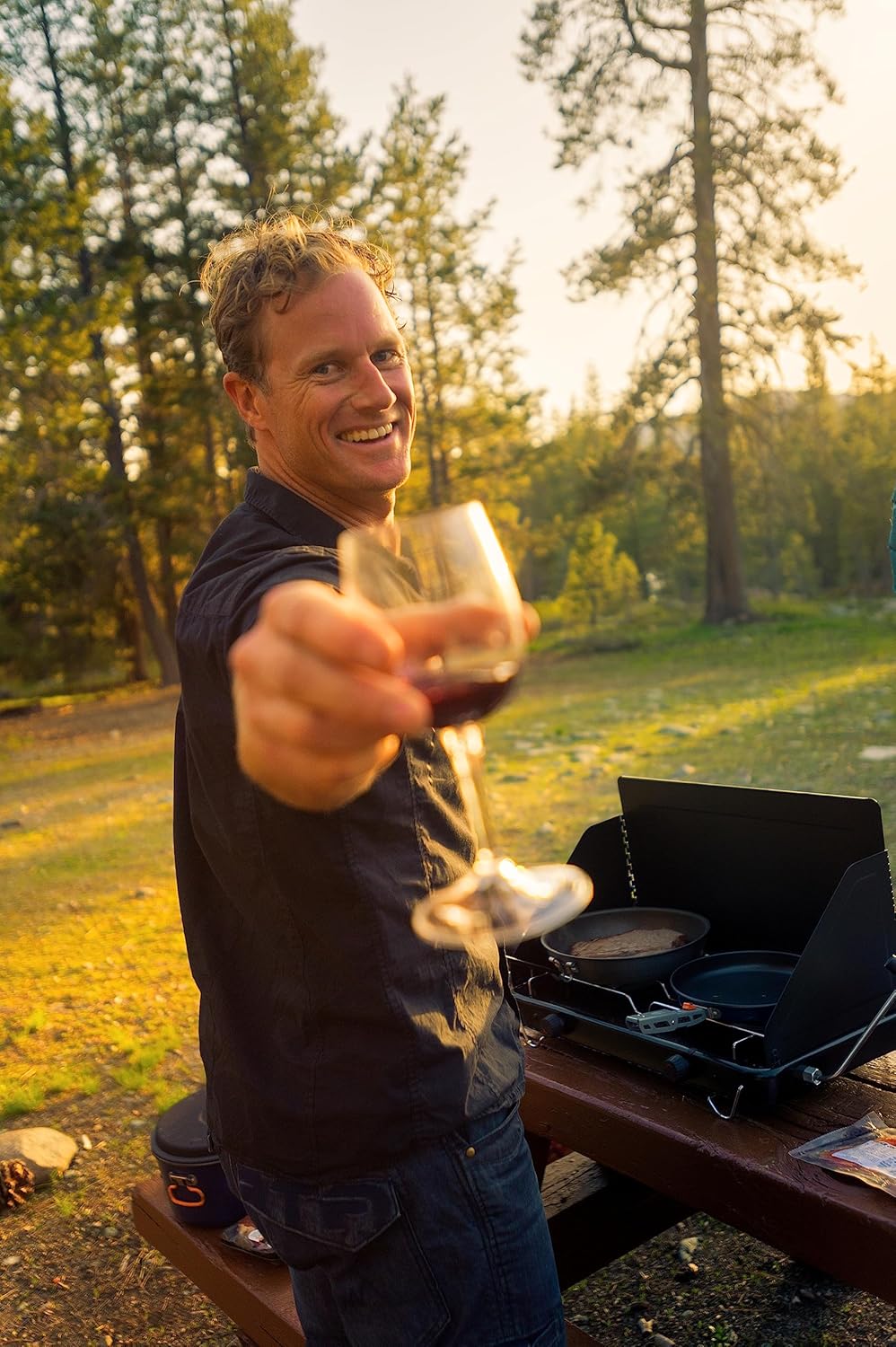 GSI Outdoors Nesting Red Wine Glass Set