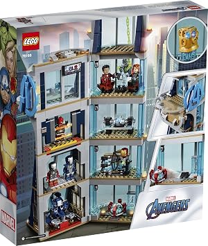 LEGO Marvel Avengers: Avengers Tower Battle 76166 Collectible Building Toy with Action Scenes and Superhero Minifigures; Cool Holiday or Birthday Gift (685 Pieces)
