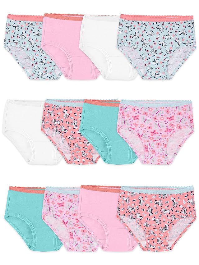 Fruit of the Loom Toddler Girls Toddler Girls Tag-free Cotton Underwear