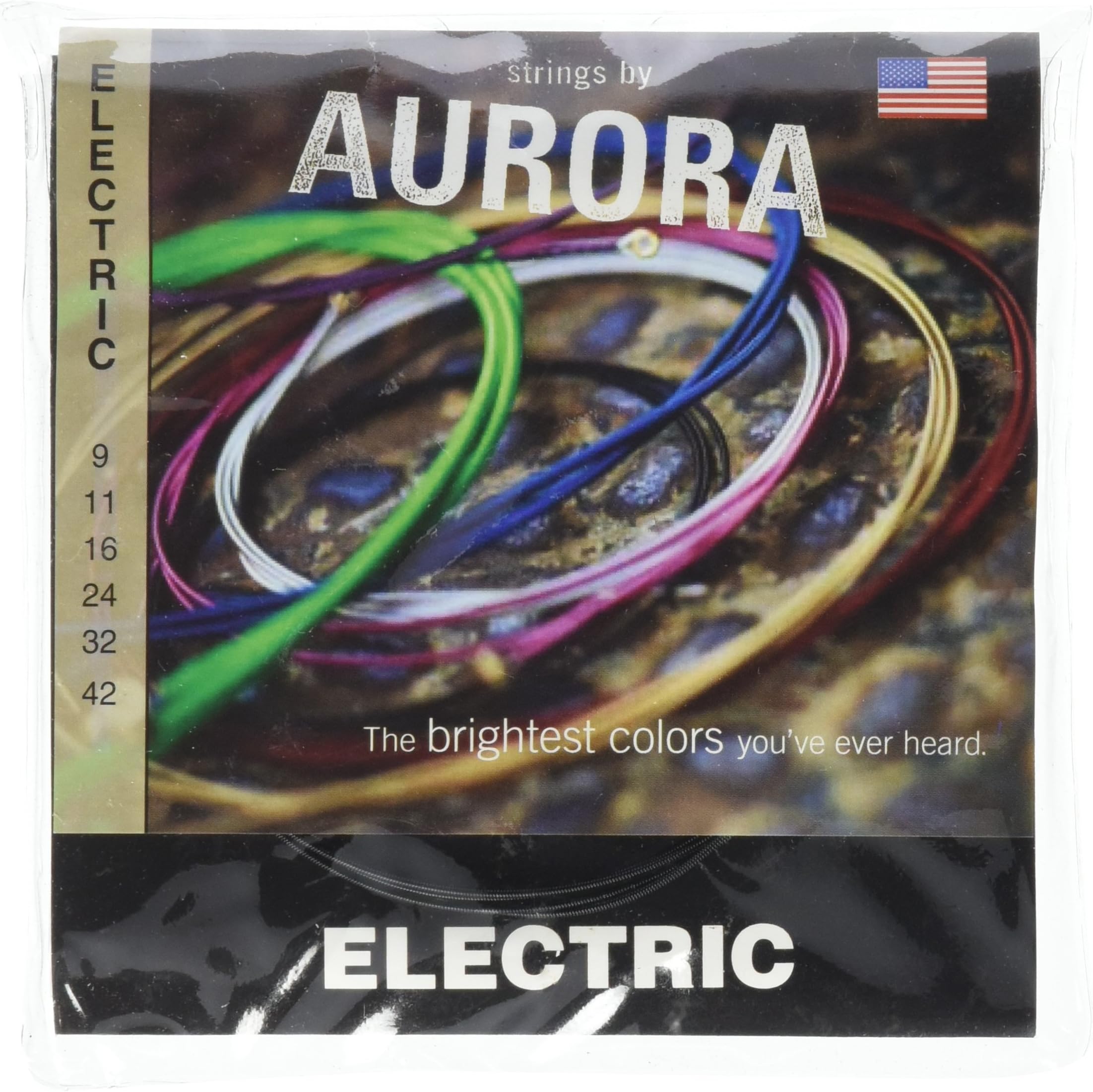 Aurora Strings Premium AURBL9-42 AURBL9-42 Nickel Plated Bass Guitar Strings, Light
