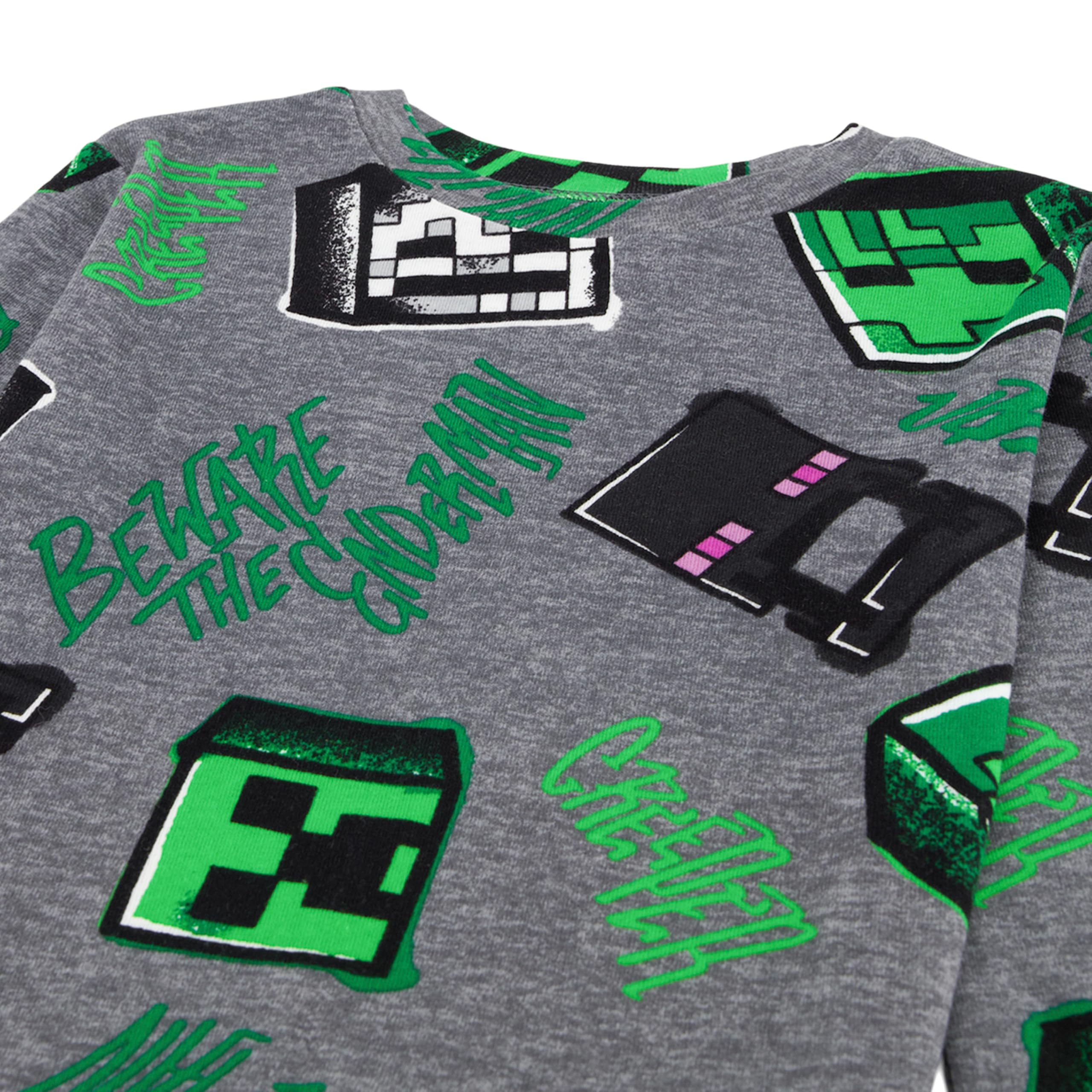Minecraft 6-teiliges Pyjama-Set für Jungen aus Baumwolle (10 Stück)