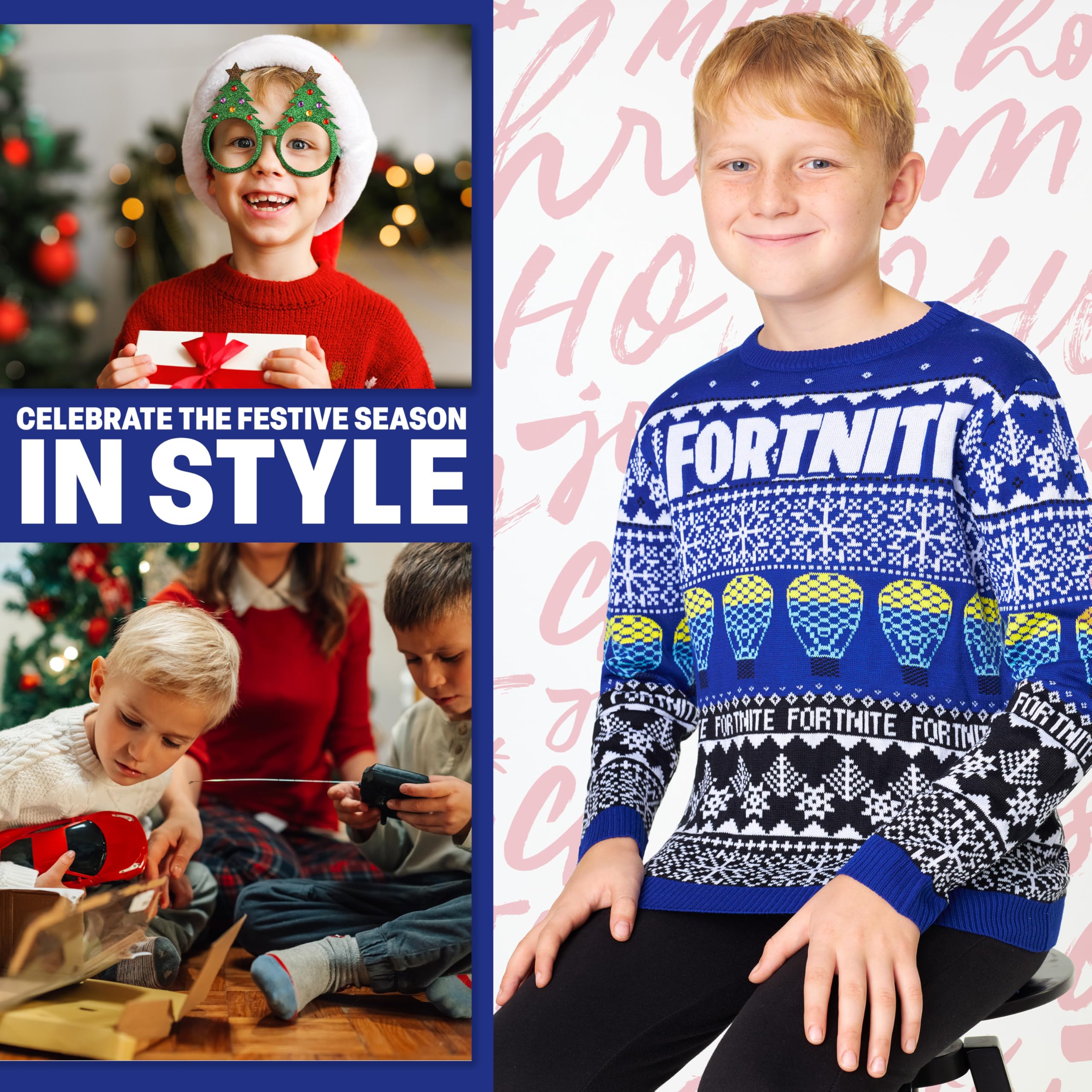 Fortnite Jersey Navideño Niño Videojuegos Suéter Infantil Regalo Original