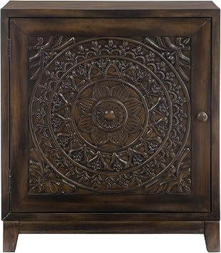Powell Furniture Grace Accent Cabinet Dark Brown