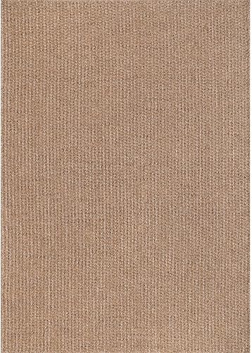 Miniatura 2 de Alfombra de yute fácil de 4 x 6 pies, para interiores y exteriores, color natural, para sala de estar, cocina, área de mucho tráfico, lavable, fácil