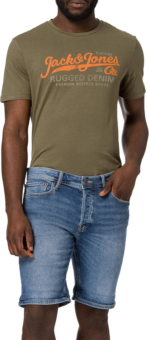 JACK \u0026 JONES Pantaloncini in Jeans Uomo : Amazon.it: Abbigliamento