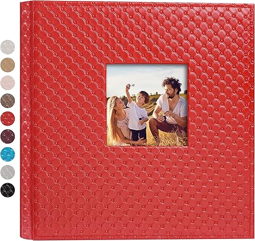 Miniatura 18 de Mublalbum Álbum de Fotos Pequeño 4x6 300 Fotos Cubierta de Cuero Libro de Fotos con Bolsillos Horizontales para Bebé Boda Aniversario y Familia Azul