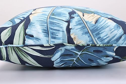 Vista 69 de Pillow Perfect Almohadas lumbares para exteriores/interiores, 11.5 x 18.5 pulgadas, azul marino Delray, 2 unidades Azul Delray Navy