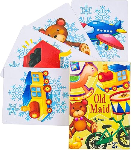 Miniatura 5 de Regal Games Card Games for Kids - Go Fish, Crazy 8's, Old Maid, Slap Jack, Monster Memory Match, Snowball Fight - Holiday-Themed, Simple & Fun