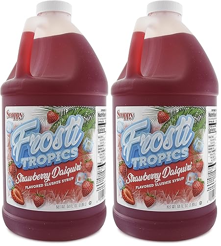 Miniatura 22 de Snappy Frosti Tropics - Mezcla de granizado de cereza silvestre, jarabes para granizado para máquina, jarabe granizado de granita, mezcla