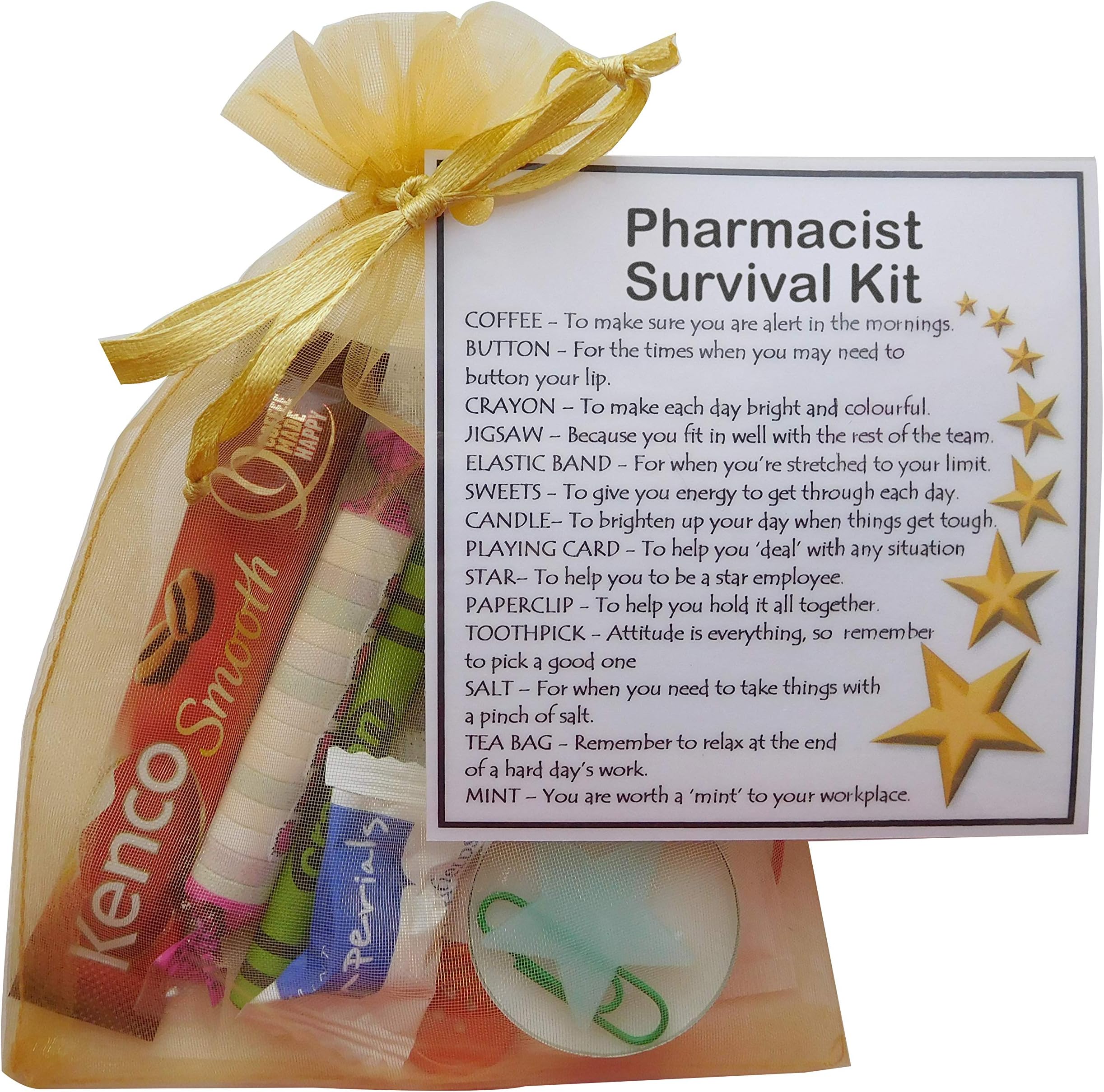 SMILE GIFTS UKPharmacist Survival Kit (New job, Pharmacist gift, Secret santa gift for Pharmacist gift)