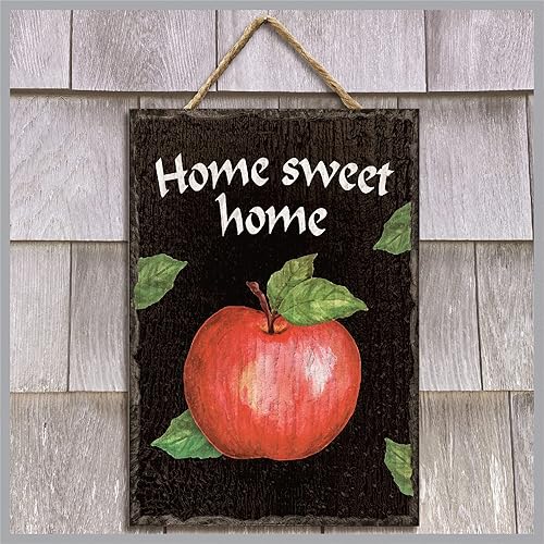 Miniatura 1 de My Word! Apple Slate Impressions - Letrero de bienvenida para colgar en la pared, decoración rústica de casa de campo para tu sala de estar,