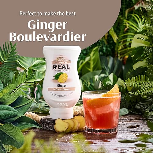 Miniatura 4 de Ginger Reàl, jarabe con infusión de jengibre, botella exprimible de 16.9 onzas líquidas (paquete de 1)