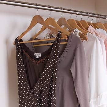 Amazon.co.jp: アイリスオーヤマ 木製ハンガー5本組MH-5Pナチュラル