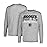 Ultra Game NBA Official Mens Super Soft Supreme Long Sleeve T-Shirt - Unisex, Brooklyn Nets, Heather Gray, Small