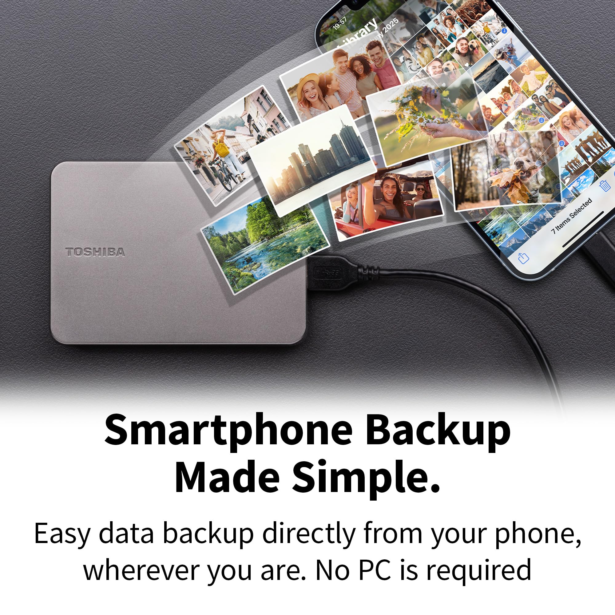 Toshiba Canvio Flex 1TB metallic blue