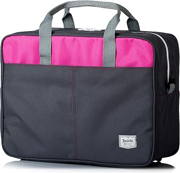 BambiniWelt24 Wizzair - Bolsa de viaje (40 x 20 x 25 cm, 40 x 30 x 20 cm),  pink grau (groß) : Amazon.es: Equipaje