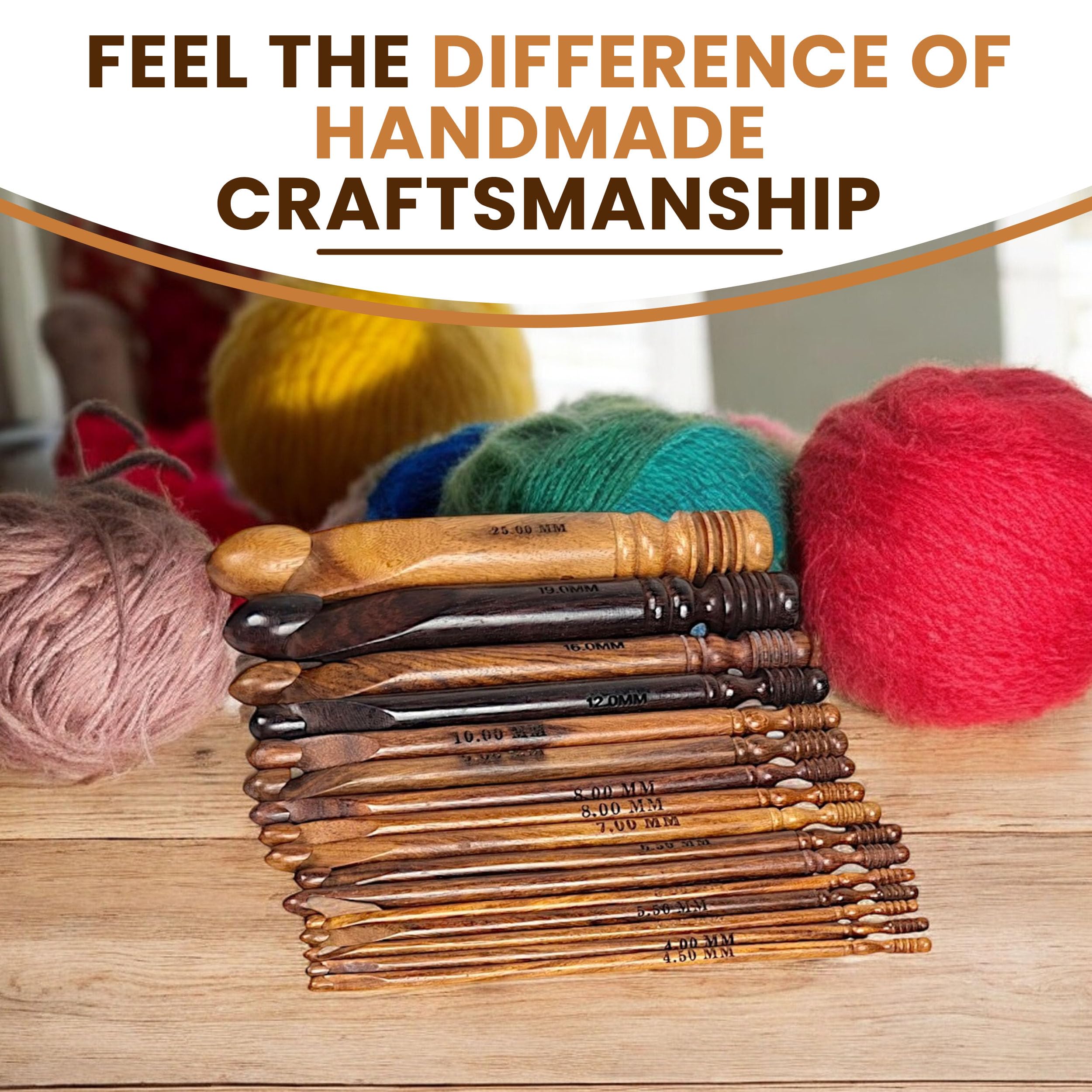 KnitPro Waves Crochet Hooks – 6.5mm Crochet Hook, Ergonomic Soft Handles, Soft Rubber Grip for Arthritic Hands, Light & Comfortable Crochet Needles for Knitting