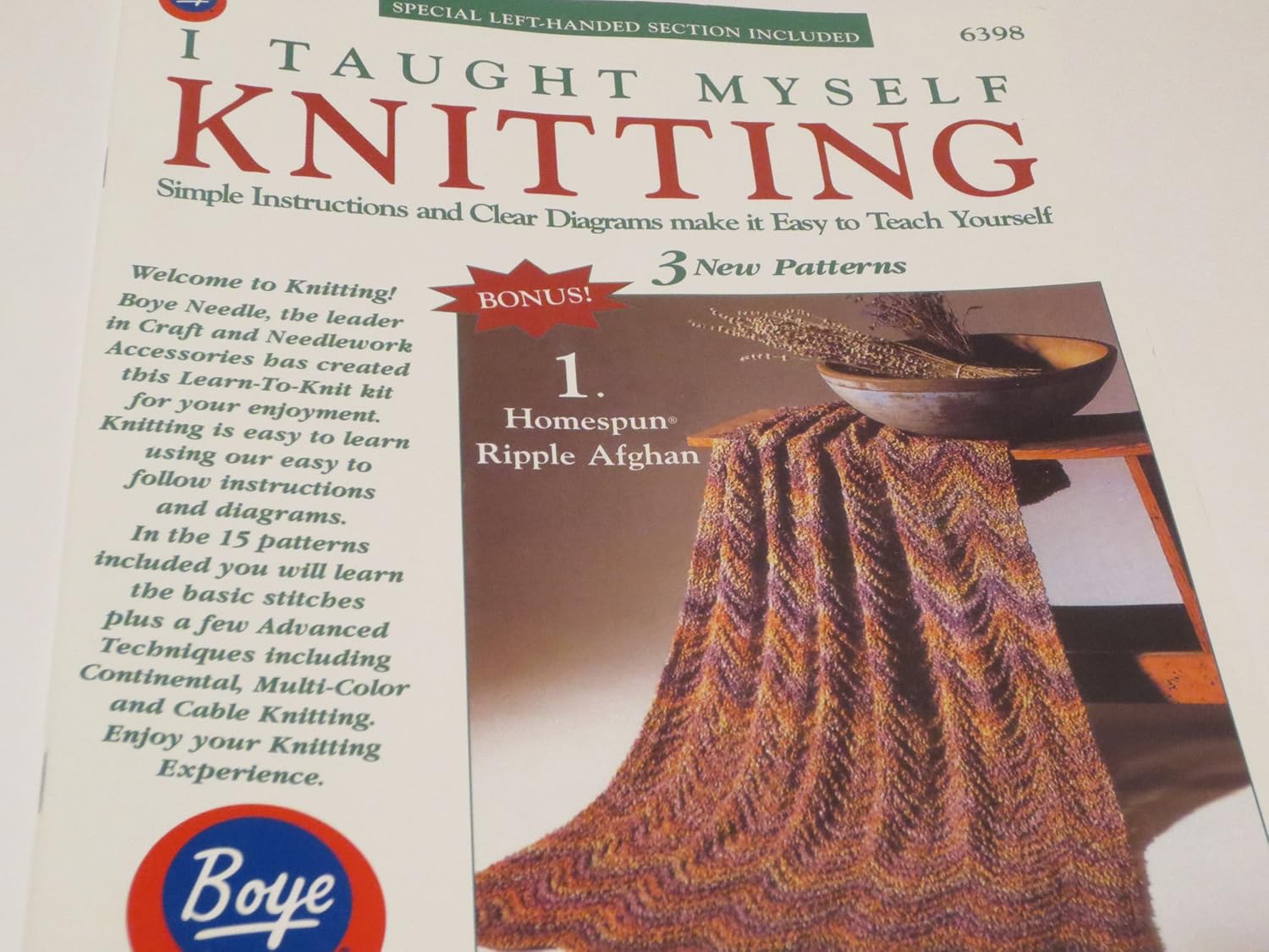 I Taught Myself Knitting Special Left Handed Section Included