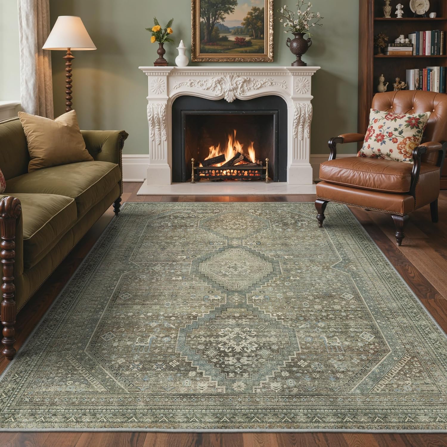 Amazon.com: GENIMO 6x9 Area Rugs for Living Room, Machine Washable Non ...