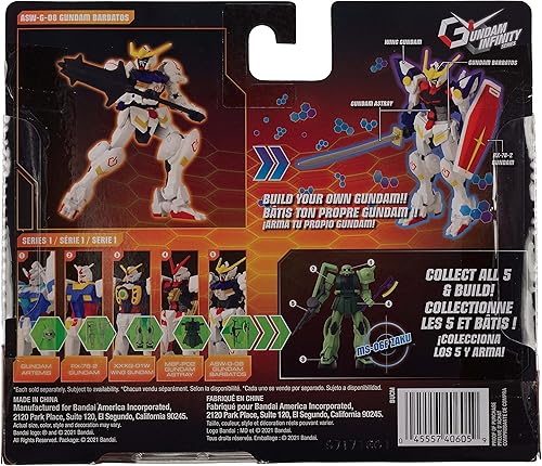 Miniatura 5 de Bandai America - Gundam Infinity 4.5 Gundam Barbatos Figura de acción (paquete de 2)
