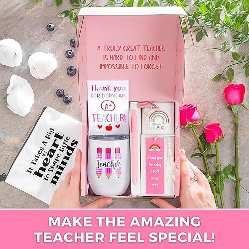 Miniatura 2 de Emily's Treats Juego de regalo para profesores, el mejor regalo para profesores, regalos de agradecimiento para profesores, cesta de regalo para