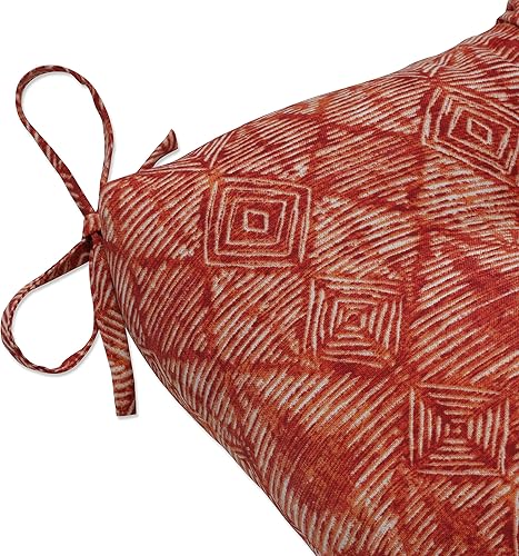 Miniatura 3 de Pillow Perfect Indoor Nesco Sunset - Cojín para columpio de banco para exteriores, 44 x 18 x 5, rojo
