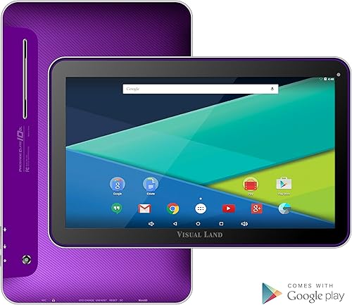 Miniatura 3 de Prestige ELITE A10QL - Tablet Android 5.0 Lollipop de 10.1 pulgadas con funda para teclado incluida pantalla táctil, color morado