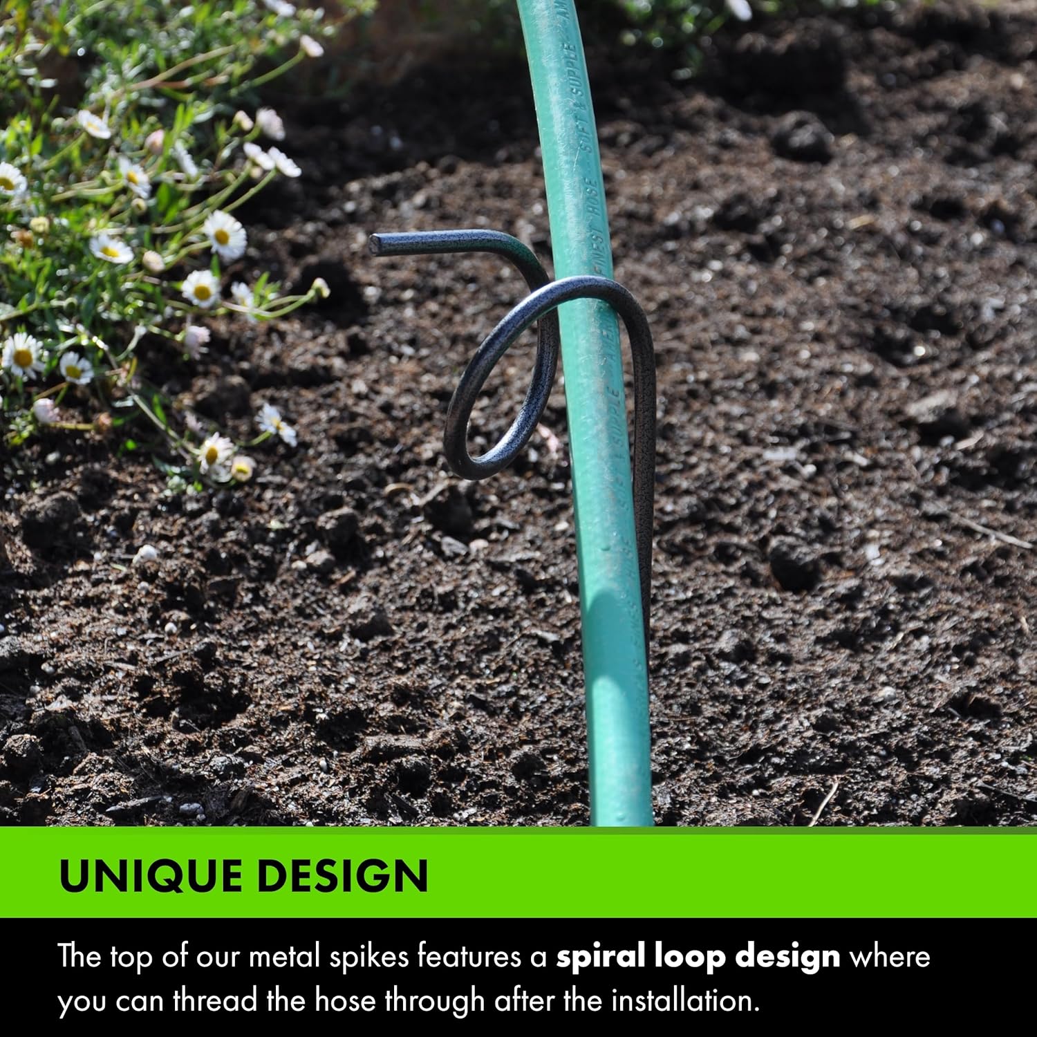 Yard Butler Compact Garden Hose Truck & Plant-Saving Hose Guide Bundle - Heavy-Duty Powder Coated Steel Storage & Routing Support - Outdoor Watering Accessory for Lawn & Garden Use